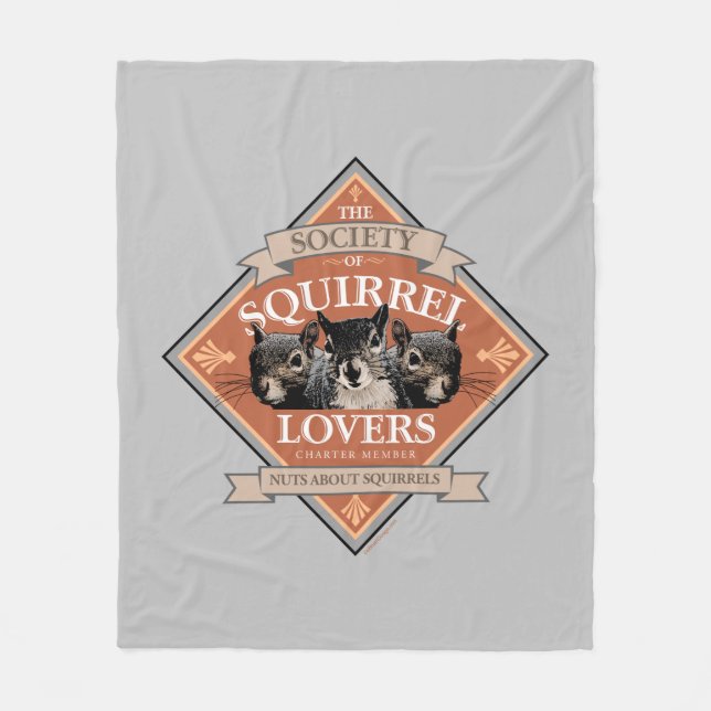 Couverture Polaire Société des amoureux des écureuils - drôle d'écure (Devant)