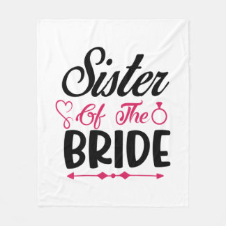 Couverture Polaire Soeur mariage De La Mariée