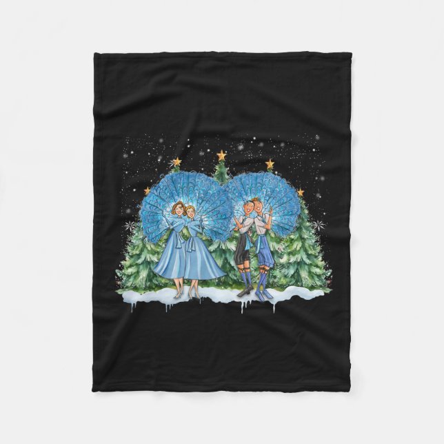 Couverture Polaire Soeurs White Christmas Movie 1954 Xmas Pajam (Devant)