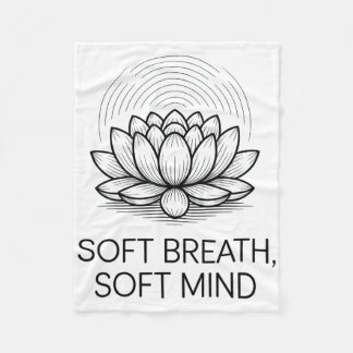Couverture Polaire Soft Breath Soft Mind Dandelion Yoga Inspiration A