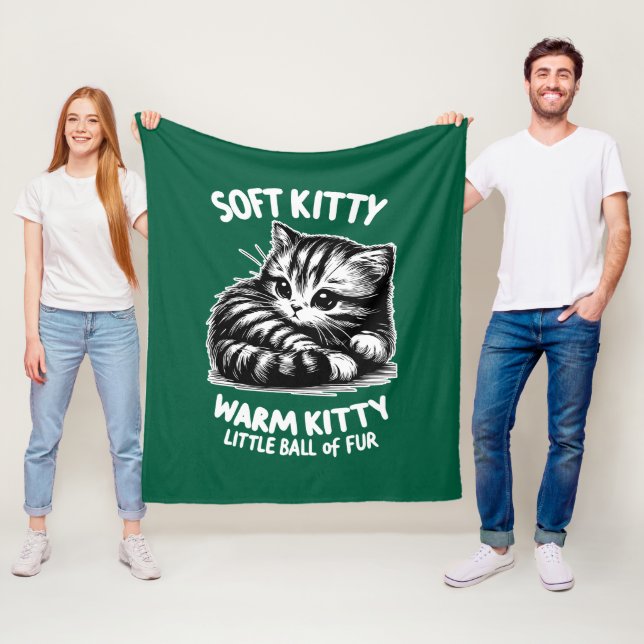 Couverture Polaire Soft Kitty (En situation)