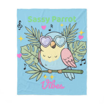Soft Tropical "Sassy Parrot Vibes" Coeur Sunglass
