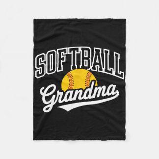 Couverture Polaire Softball Grandma _1 