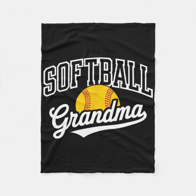 Couverture Polaire Softball Grandma _1  (Devant)