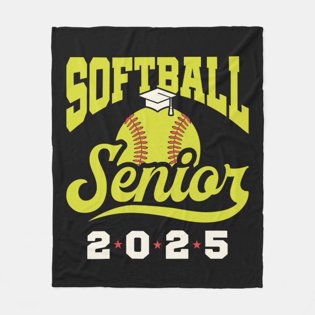 Couverture Polaire Softball Senior Class of 2025 (Devant)