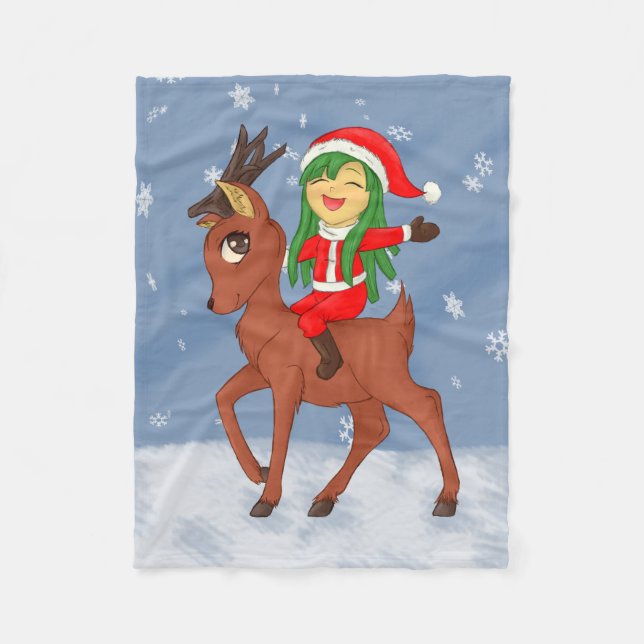 Couverture Polaire Soin de Noël (Devant)