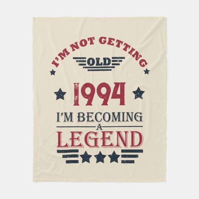 Couverture Polaire Soirée personnalisée de trente vintages 30e annive (Devant)