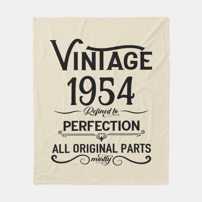 Couverture Polaire Soixante-dix vintages 70e anniversaire personnalis (Devant)
