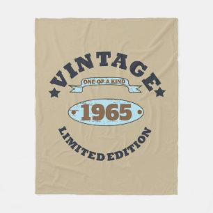 Couverture Polaire Soixante vintage 60e anniversaire personnalisée
