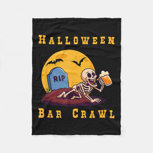 Couverture Polaire Soky Halloween Skeleton Bar Hopper (Devant)