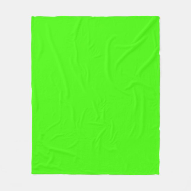 Couverture Polaire Solid Color : Lime Green (Devant)