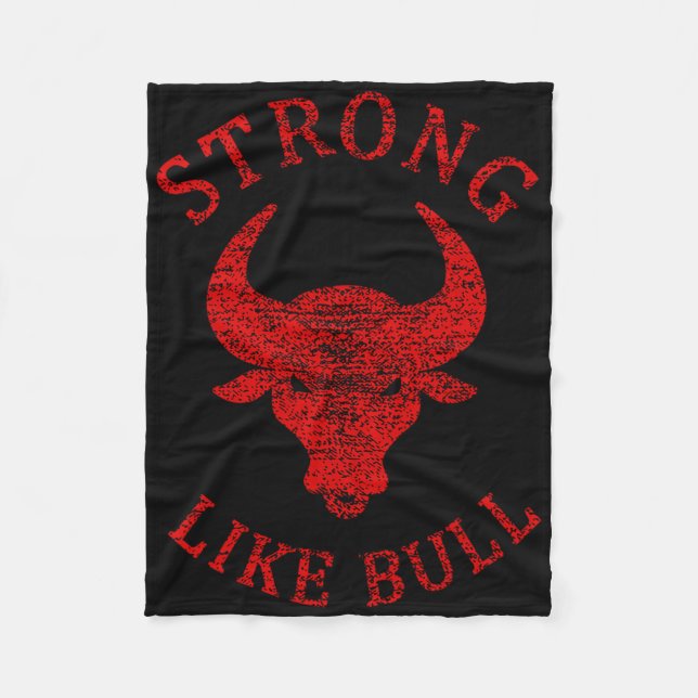 Couverture Polaire Solide Comme Taureau Bodybuilding Et Power Lifing (Devant)
