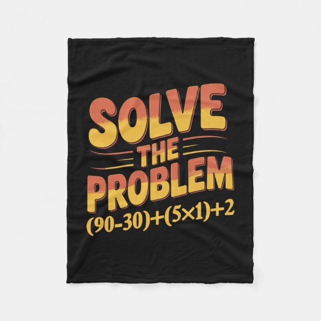 Couverture Polaire Solve The Problem 67 Math Teacher Mathematics 67th (Devant)