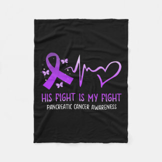 Couverture Polaire Son Combat Est Mon Combat National Cancer Pancréat