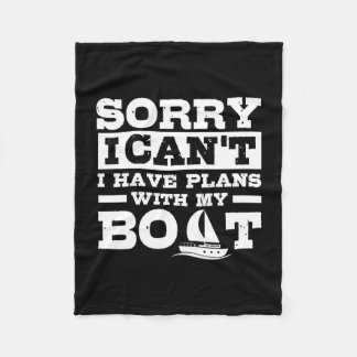 Couverture Polaire Sorry can't have plans with boat funny boating