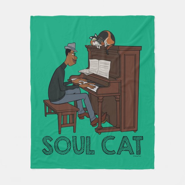Couverture Polaire Soul| Joe et Mr Mittens au piano (Devant)