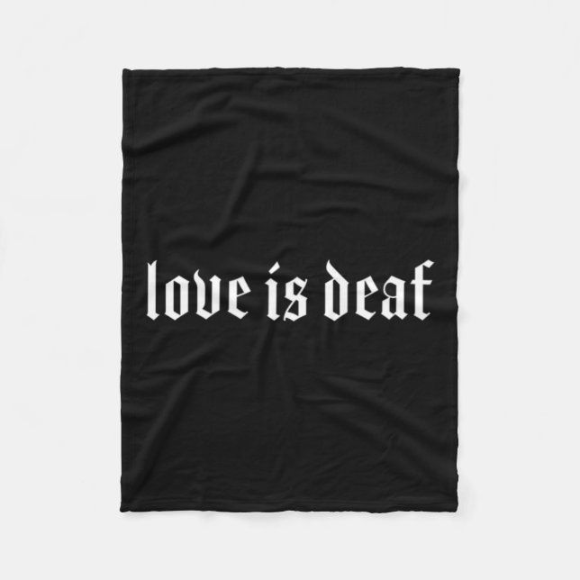 Couverture Polaire Sourde Sourde Sourde Gesture Mains Sourde Sensibil (Devant)