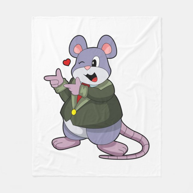 Couverture Polaire Souris comme chambre avec costume (Devant)