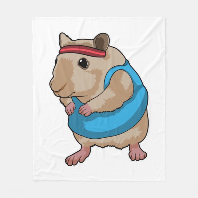 Couverture Polaire Souris en tant que coureur avec bandeau (Devant)