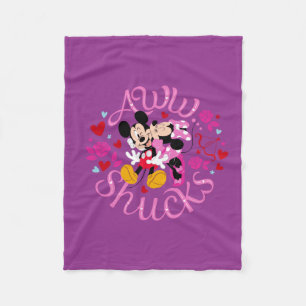 Couverture Polaire Souris Mickey et Minnie Aww Schucks