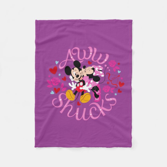 Couverture Polaire Souris Mickey et Minnie | Aww Schucks (Devant)