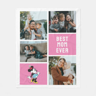 Couverture Polaire Souris Minnie classique Meilleure maman jamais