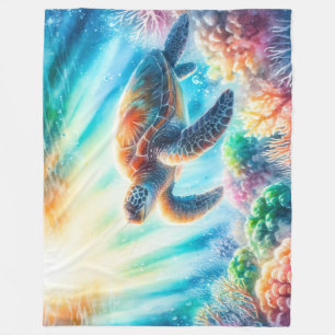 Couverture Polaire Sous la tortue de mer