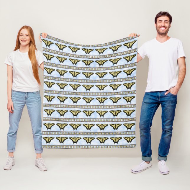 Couverture Polaire Southwest Yellow Swallowtail Butterfly Medium (En situation)