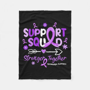 Couverture Polaire Soutien Équipe Purple Ribbon Fibromyalgie Sensibil