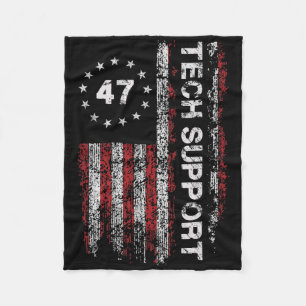 Couverture Polaire Soutien Technique Drapeau États-Unis Maison Blanch