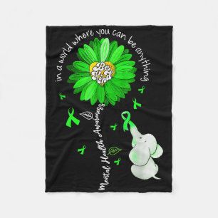 Couverture Polaire Soyez en forme de ruban vert Tournesol Tournesol s