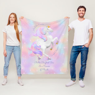 Couverture Polaire Soyez la plus brillante Star Magical Unicorn Princ