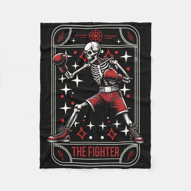 Couverture Polaire Sparring de boxe - Gants Boxer de chasse Skeleton  (Devant)