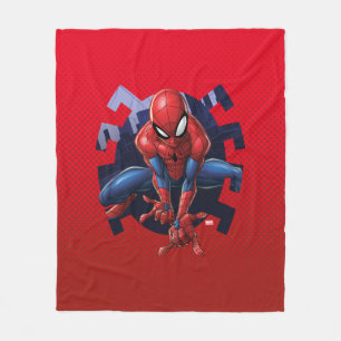 Couverture Polaire Spider-Man Sortant De Spider Graphic