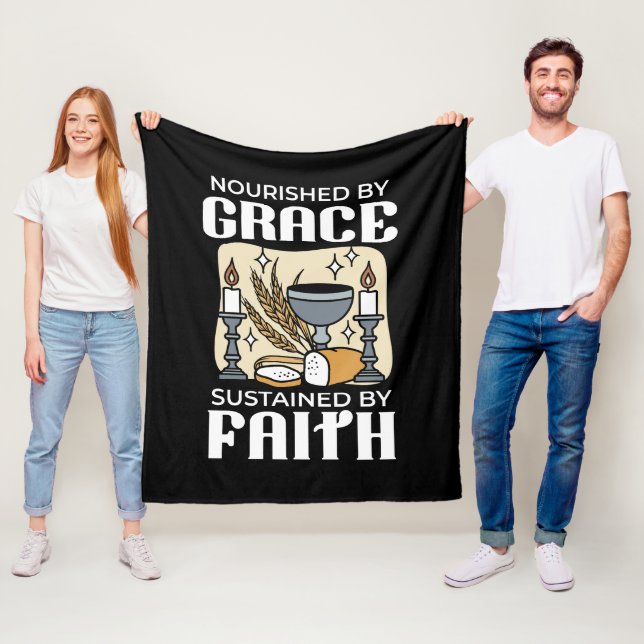 Couverture Polaire Spiritual Faith and Grace – Uplifting Christian (En situation)