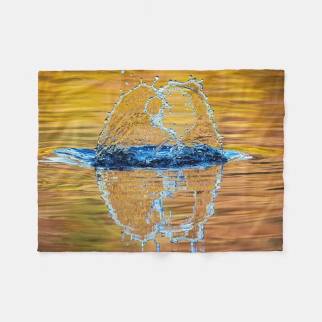Couverture Polaire Splash le soir d'automne (Devant (Horizontal))