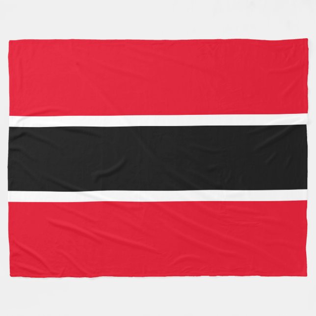 Couverture Polaire Sport amusant Noir brillant Rouge Blanc rayures (Devant (Horizontal))