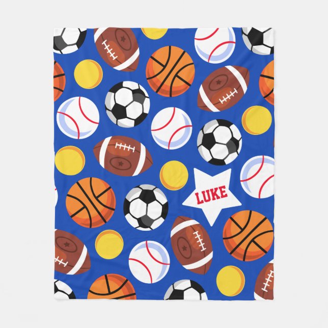 Couverture Polaire Sports aux couleurs vives (Devant)
