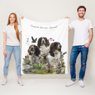 Couverture Polaire Springer Spaniels Anglais ,Art