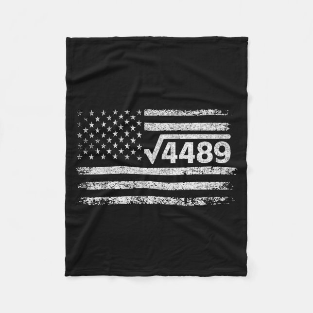 Couverture Polaire Square Root 4489 Slang Math Teacher Six Seven 6 7  (Devant)