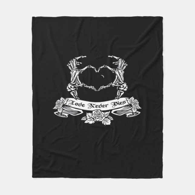Couverture Polaire Squelette Conception manuelle (Devant)