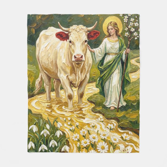Couverture Polaire St. Brigid & The White Cow (Imbolc) (Devant)