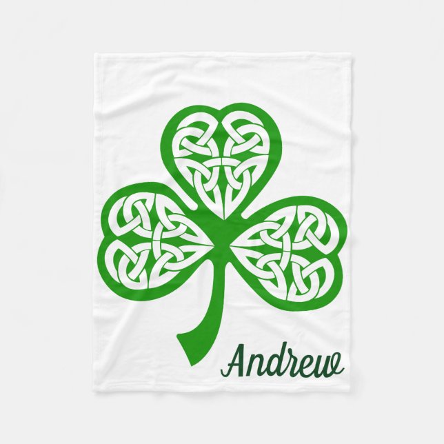 Couverture Polaire St patrick DayFleece Lap Blanket pour fauteuil rou (Devant)