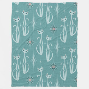 Couverture Polaire Starburgh Diamond Cats on Blue