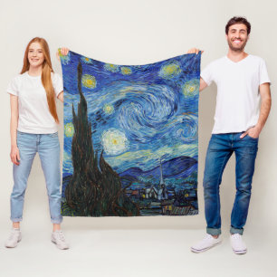 Couverture Polaire Starry Night, Vincent van Gogh