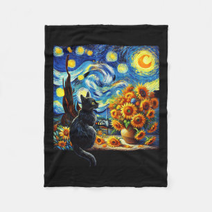 Couverture Polaire Starry Night Vincent Van Gogh Sunflowers Amoureux 