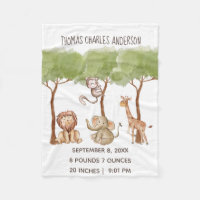 Statistiques de naissance Forêt Jungle Safari Anim