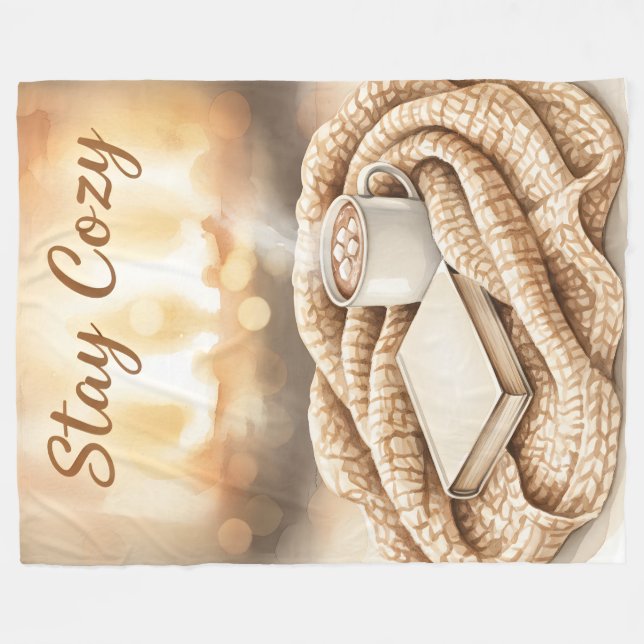 Couverture Polaire Stay Cozy  Fleece Throw blanket  (Devant (Horizontal))