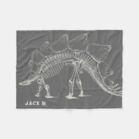 Stegosaurus aux os de dinosaure maximum gris
