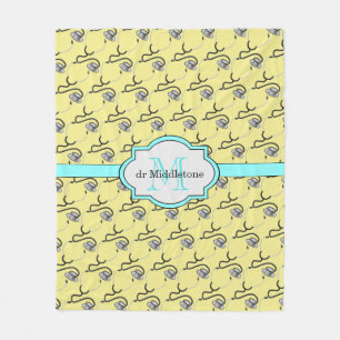 Couverture Polaire Stéthoscopes drôles pour des médecins sur le nom